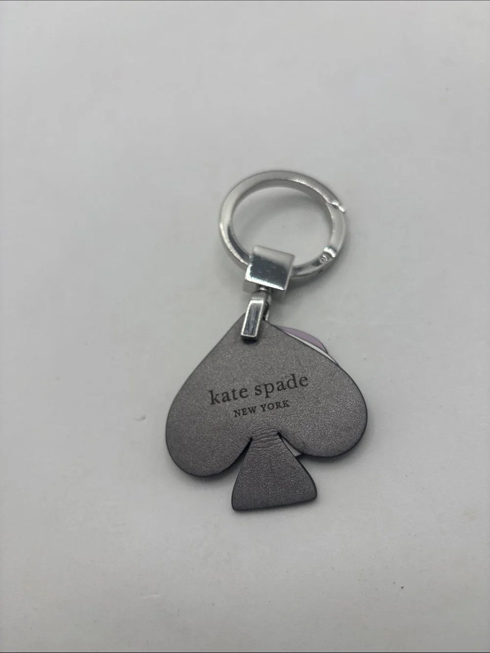 Kate Spade Seaside Stacked Spade Keyfob bag charm layered pastel leather spades